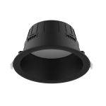 LED Deckenstrahler Tief Einbau Schwarz 9W 900lm 80D - 827-830-840 CCT | 146mm - Ausschnitt 120mm