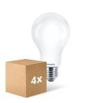 Mehrfachpackung 4x Philips Classic LED Glühbirne E27 Birne Matt 17.5W 2452lm - 840  | Ersatz Für 150W