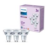 Mehrfachpackung 3x Philips Led-Spot GU10 PAR16 5W 390lm 36D - 840 