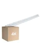 Mehrfachpackung 4x Deckenleuchte Reflektor V2 LED T8 | Geeignet für 1x 150cm LED Röhre