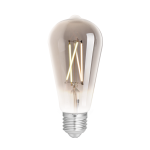 WiZ Smart LED E27 Edison Filament Smoke 6.5W 400lm - 820-850 Accordable Blanc | Dimmable - Remplacement 35W
