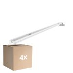 Lot 4x Réglette V2 LED T8 | Convient pour 2x 150cm Tube LED