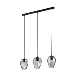 Eglo Suspension Luminaire Newtown Échantillon Noir | IP20 - Convient pour 3x E27 