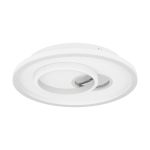 Eglo Mur et Plafonnier Tiriolo Échantillon Blanc Argent 14W 1800lm - 840 Blanc Froid | IP20 