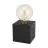 Eglo Lampe De Chevet Prestwick 2 Bois Noir | IP20 - Convient pour 1x E27 