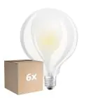 Lot 6x Ledvance  Classic LED E27 Globe Filament Dépolie 11W 1521lm - 827 Blanc Très Chaud | Remplacement 100W