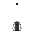 Eglo Suspension Luminaire Curasao Échantillon Noir | IP20 - Convient pour 1x E27 